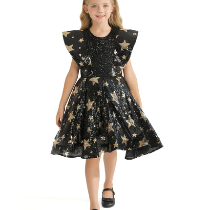 Black Starlit Rivior Dress