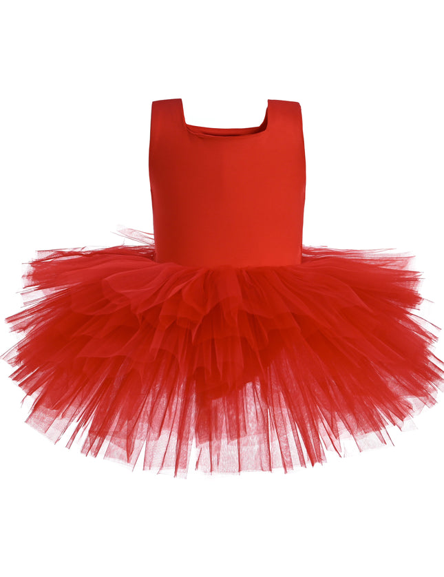 Red Layered Leotard