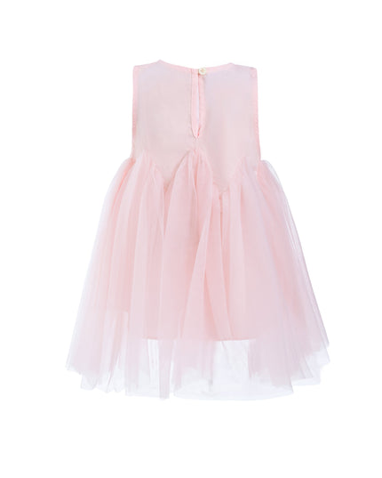 Peach Blush Rose Ribbon Dress