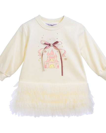 kidsatelier-mimi-tutu-Beige-Ruffle-Ribbon-Dress