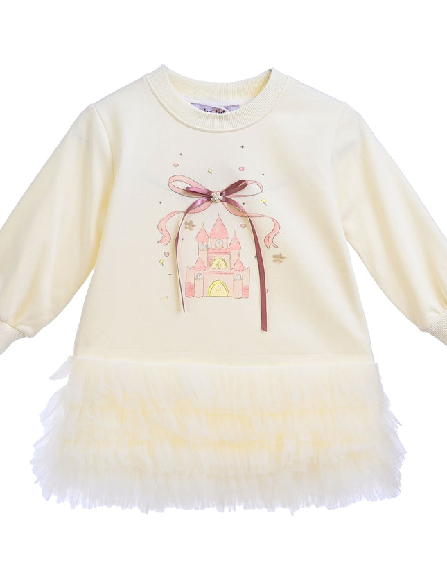 kidsatelier-mimi-tutu-Beige-Ruffle-Ribbon-Dress