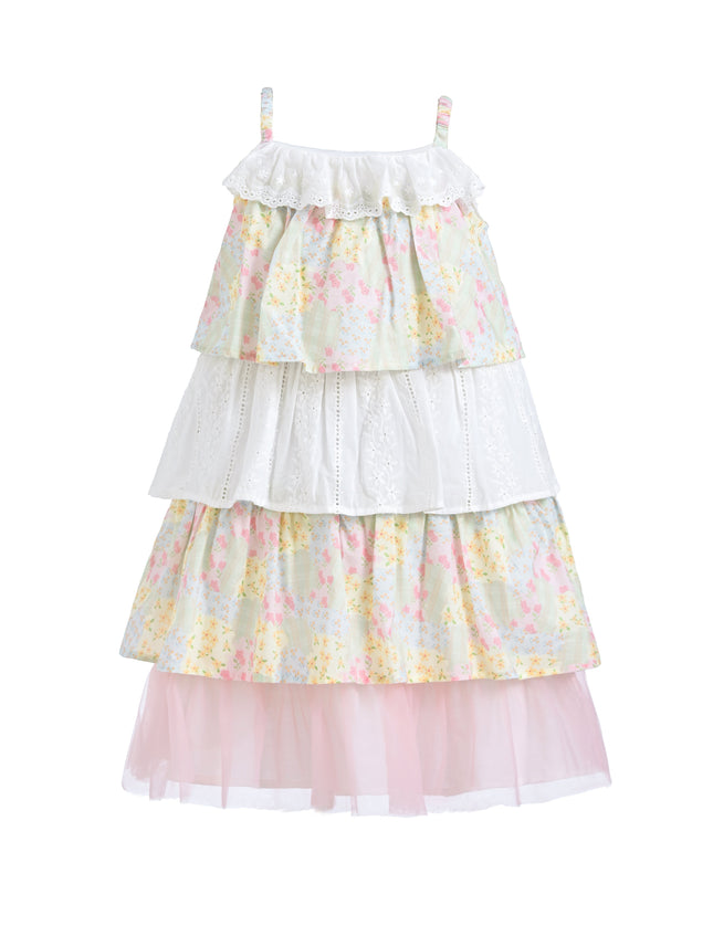 kidsatelier-mimitutu-Yellow-Tiered-Warm-Floral-Dress-set