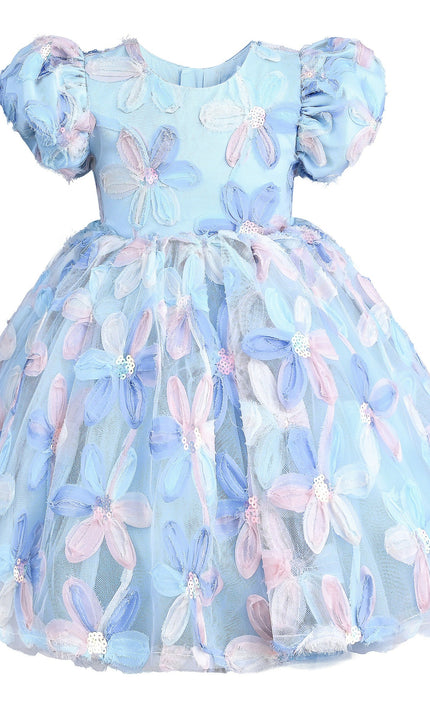 Blue Daisy Party Dress