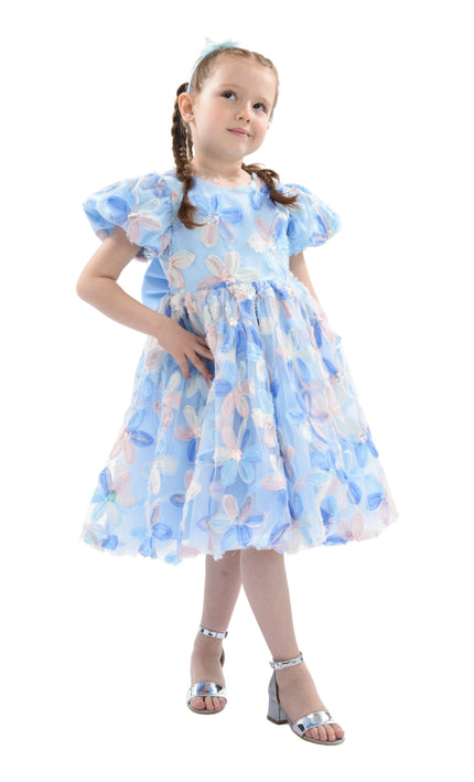 Blue Daisy Party Dress