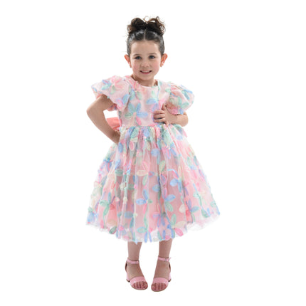 Peach Daisy Party Dress