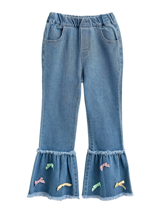 kidsatelier-mimi-tutu-Denim-Ribbon-Flare-Pants