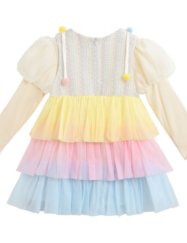 kidsatelier-mimi-tutu-Cream-Pastel-Pom-Pom-Tulle-Dress