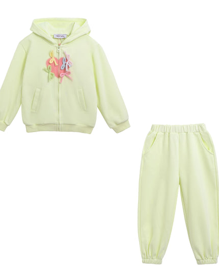 kidsatelier-mimi-tutu-Yellow-Bow-Detail-Tracksuit-Set