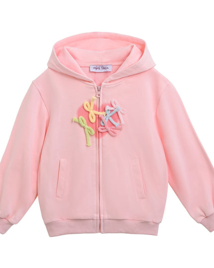 kidsatelier-mimi-tutu-Pink-Bow-Detail-Tracksuit-Set