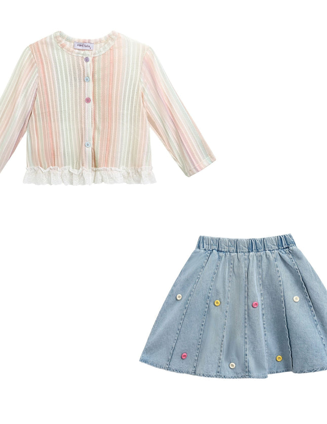 kidsatelier-mimi-tutu-Multicolor-Skirt-Cardigan-Set