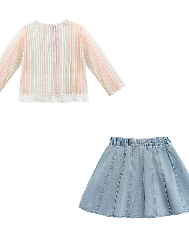 kidsatelier-mimi-tutu-Multicolor-Skirt-Cardigan-Set