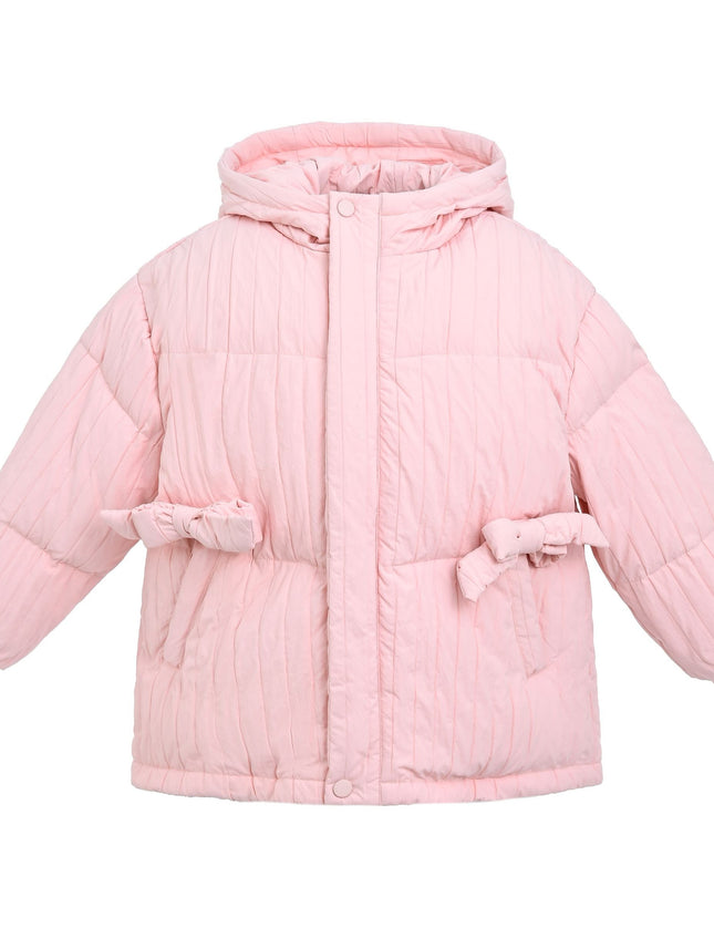 kidsatelier-mimi-tutu-Pink-Bow-Quilted-Puffer-Jacket