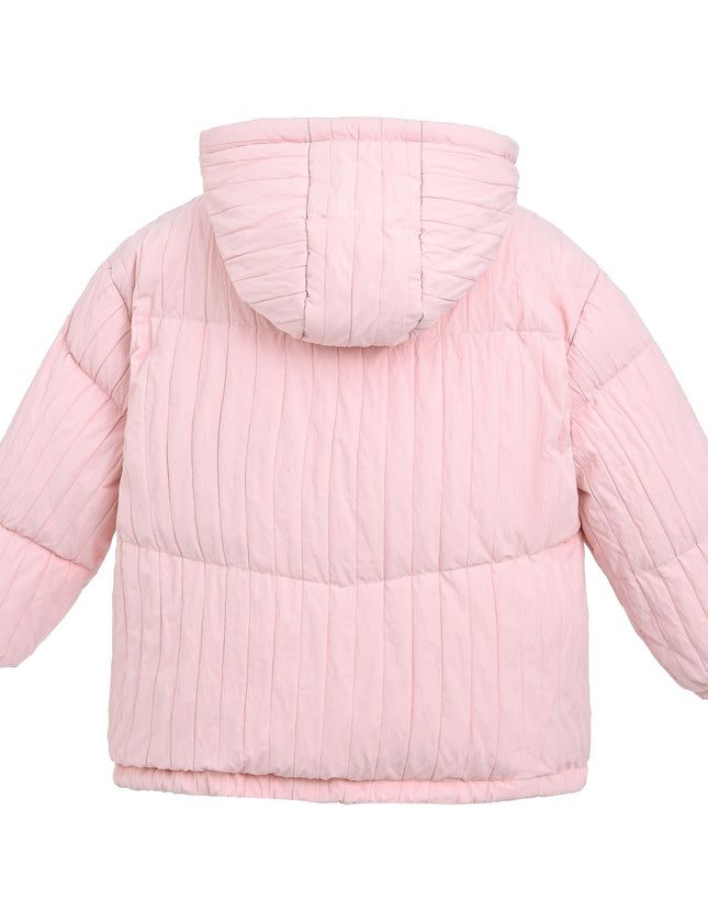 kidsatelier-mimi-tutu-Pink-Bow-Quilted-Puffer-Jacket