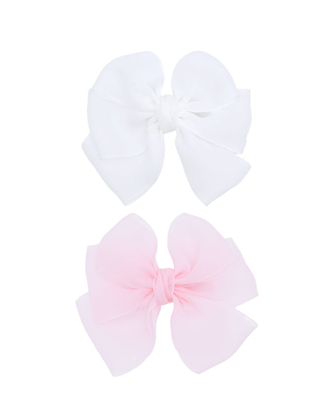 Multicolor Ribbon Bow Hairclip Set