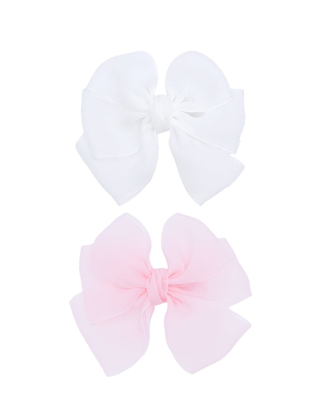 Multicolor Ribbon Bow Hairclip Set