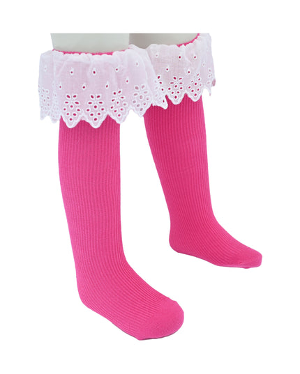 White Trim Skirt Socks