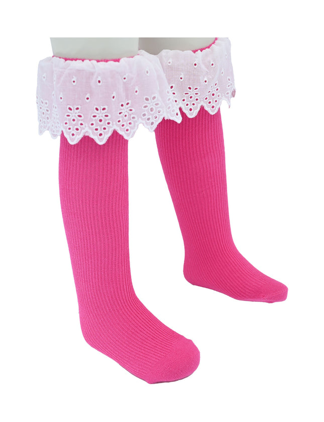 White Trim Skirt Socks