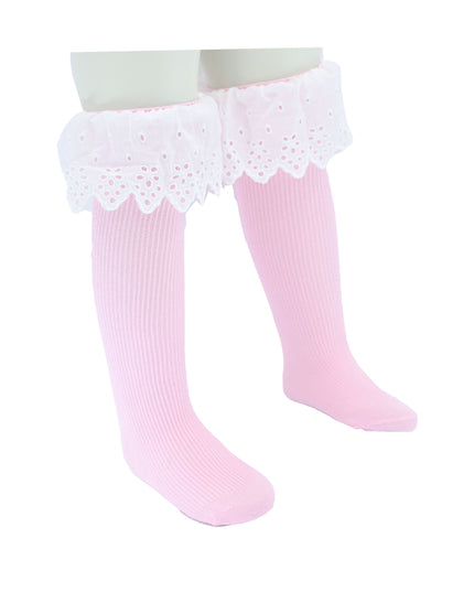 White Trim Skirt Socks