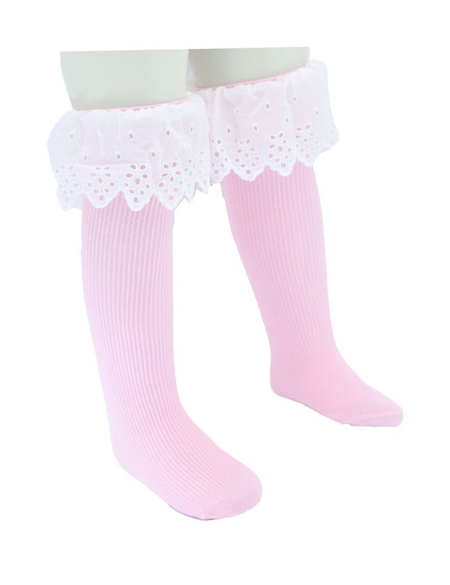White Trim Skirt Socks