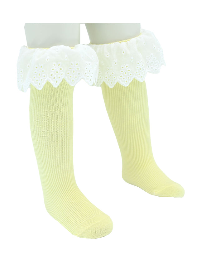 White Trim Skirt Socks