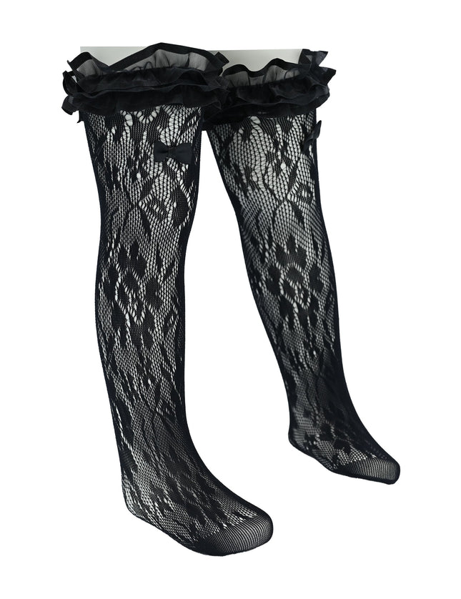 Layered Ruffle Bow Socks