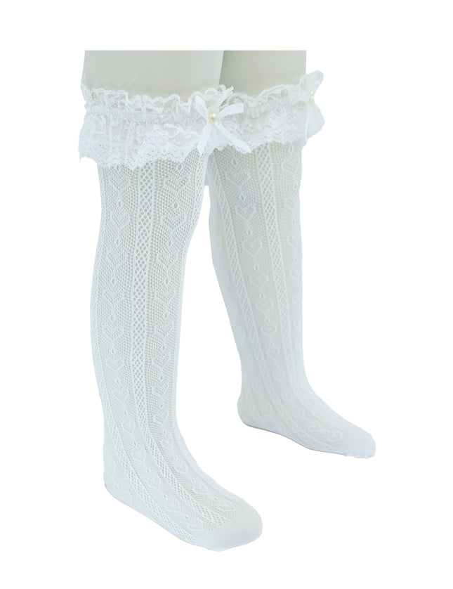 Heart Lace Ribbon Socks