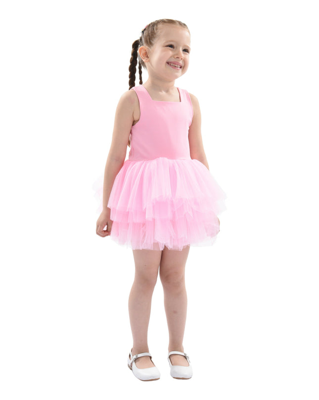 Pink Flamingo Solid Tutu Dress