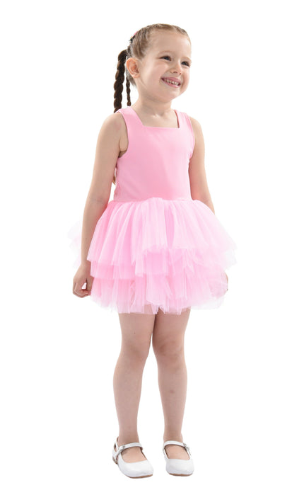 Pink Flamingo Solid Tutu Dress