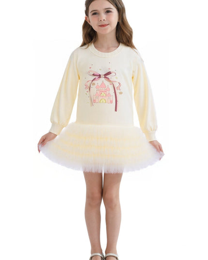 kidsatelier-mimi-tutu-Beige-Ruffle-Ribbon-Dress