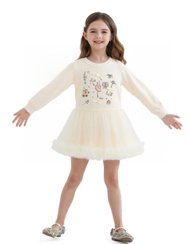 kidsatelier-mimi-tutu-Beige-Ballet-Ruffle-Bow-Dress