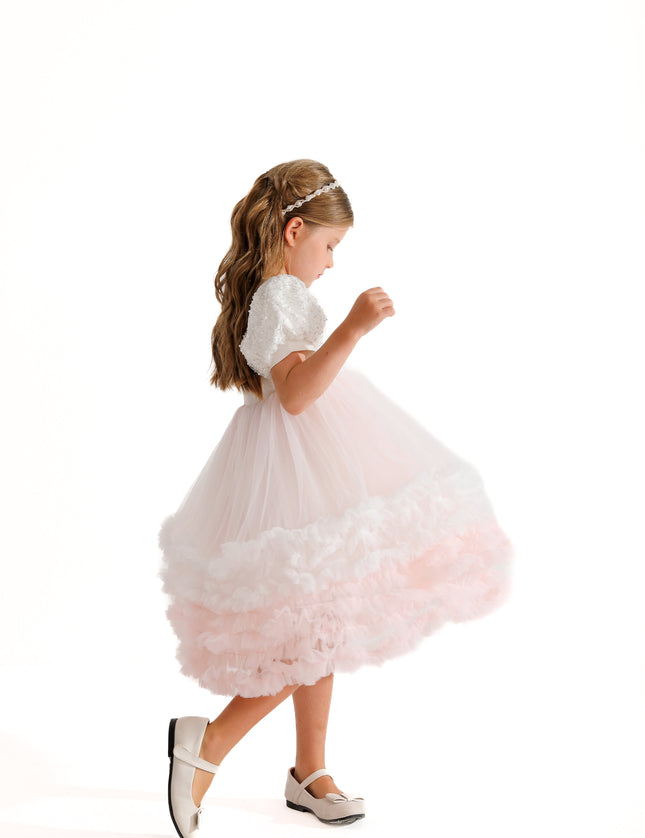 White Gem Teacup Dress