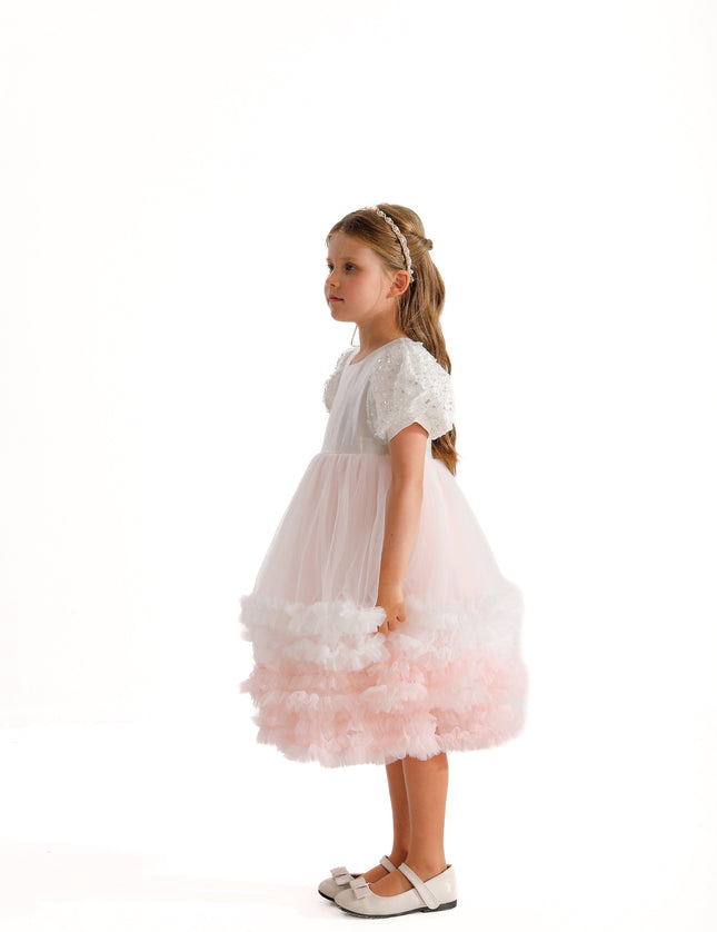 White Gem Teacup Dress