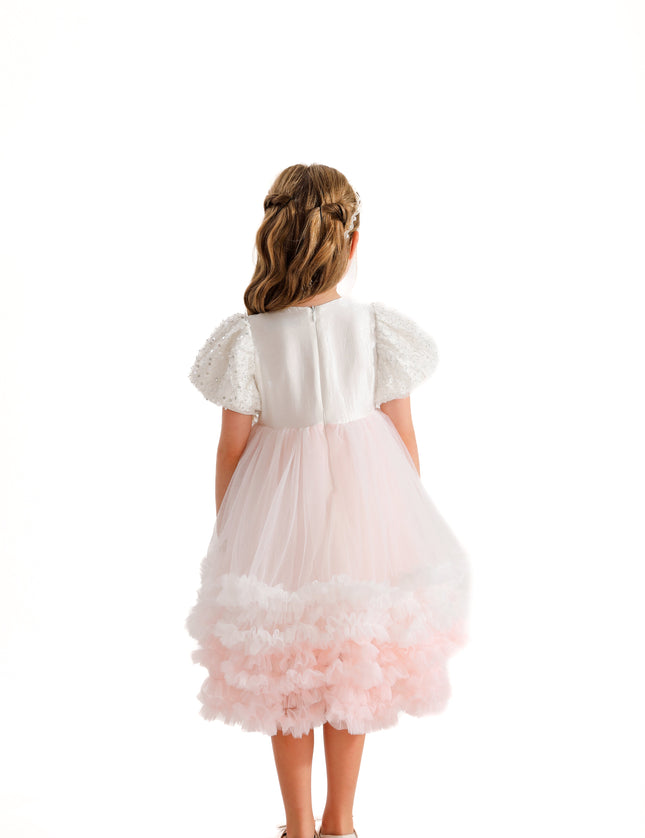 White Gem Teacup Dress