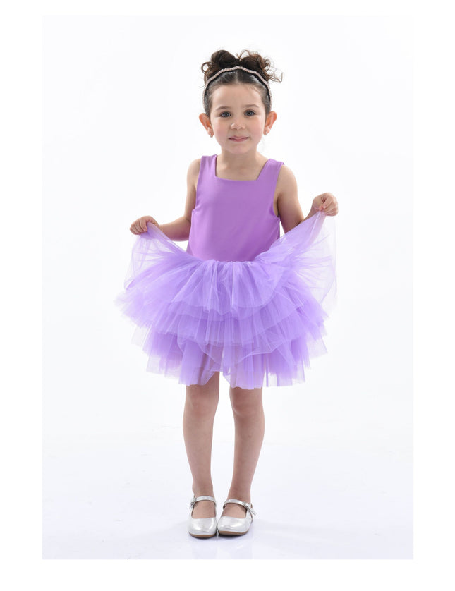 kidsatelier-tulleen-MTL321-Iris Purple-solid-tutu-dress