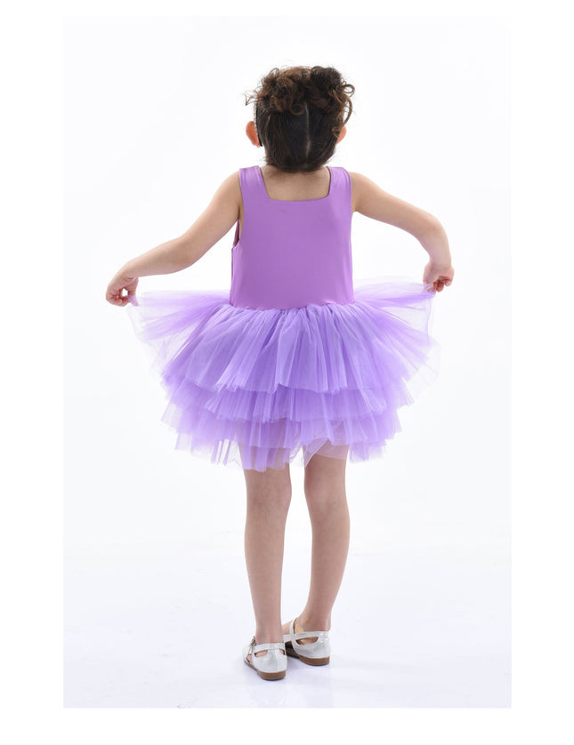 kidsatelier-tulleen-MTL321-Iris Purple-solid-tutu-dress