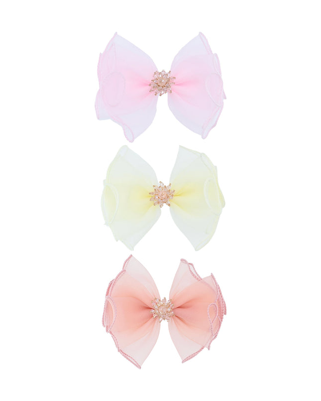 Kidsatelier-Tulleen-MTHC4206-multicolor-crystal-flower-bow-hairclip-set