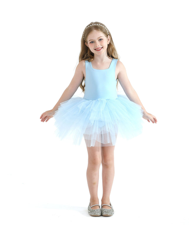 Light Blue Layered Leotard