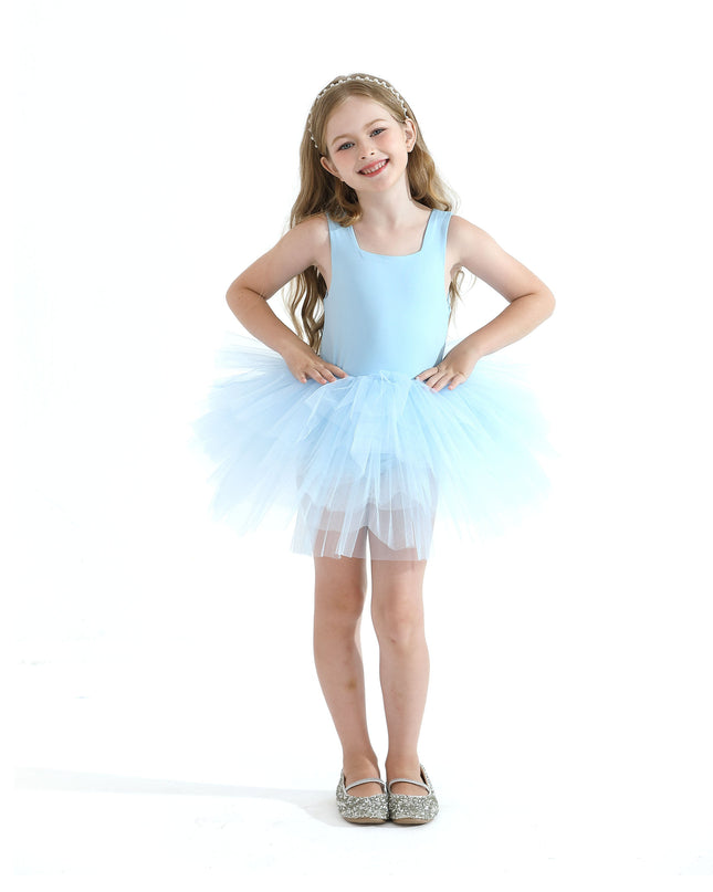 Light Blue Layered Leotard