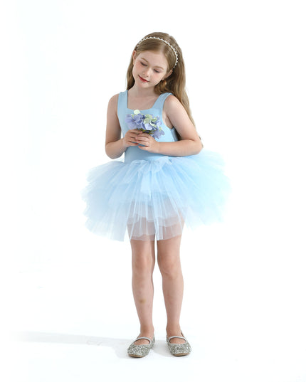 Light Blue Layered Leotard