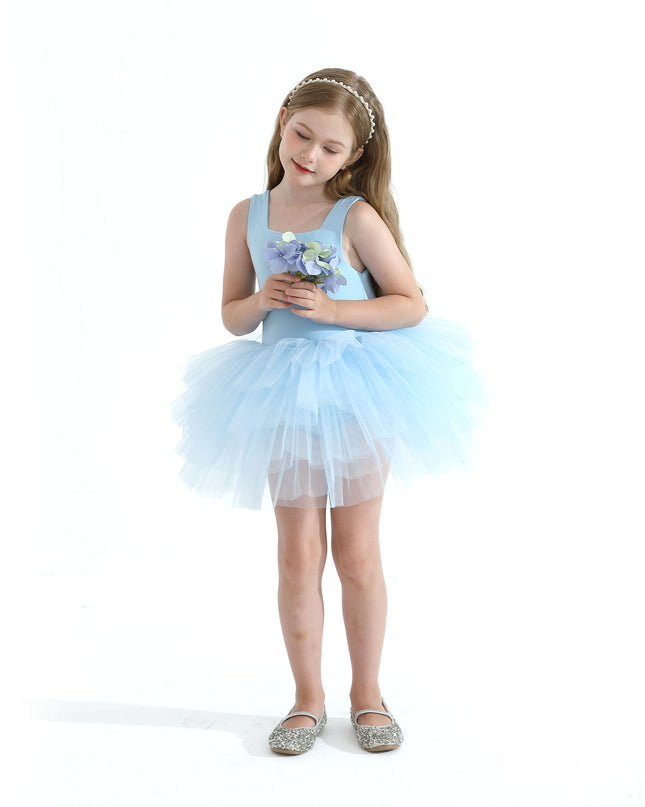 Light Blue Layered Leotard