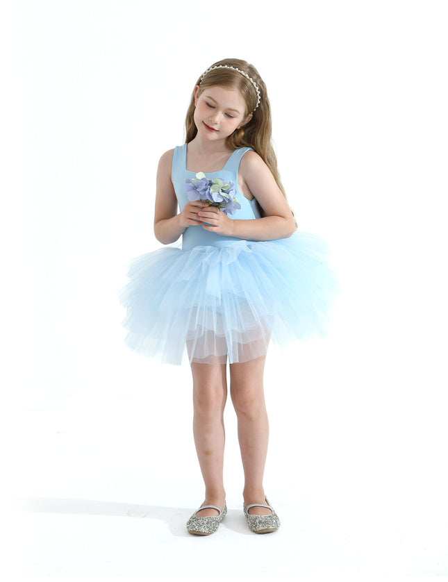 Light Blue Layered Leotard