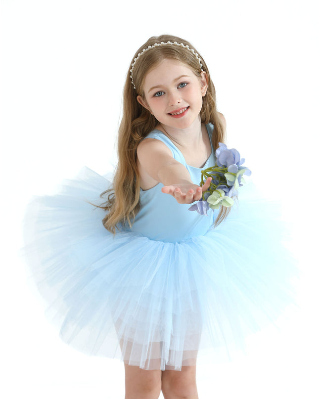 Light Blue Layered Leotard