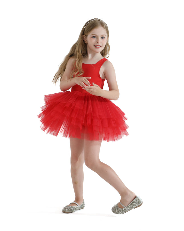 Red Layered Leotard