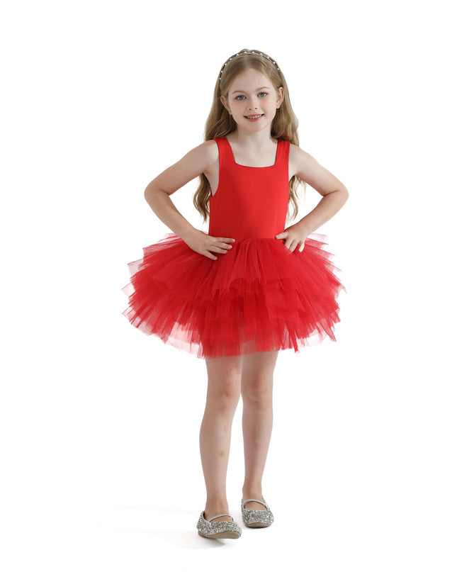 Red Layered Leotard