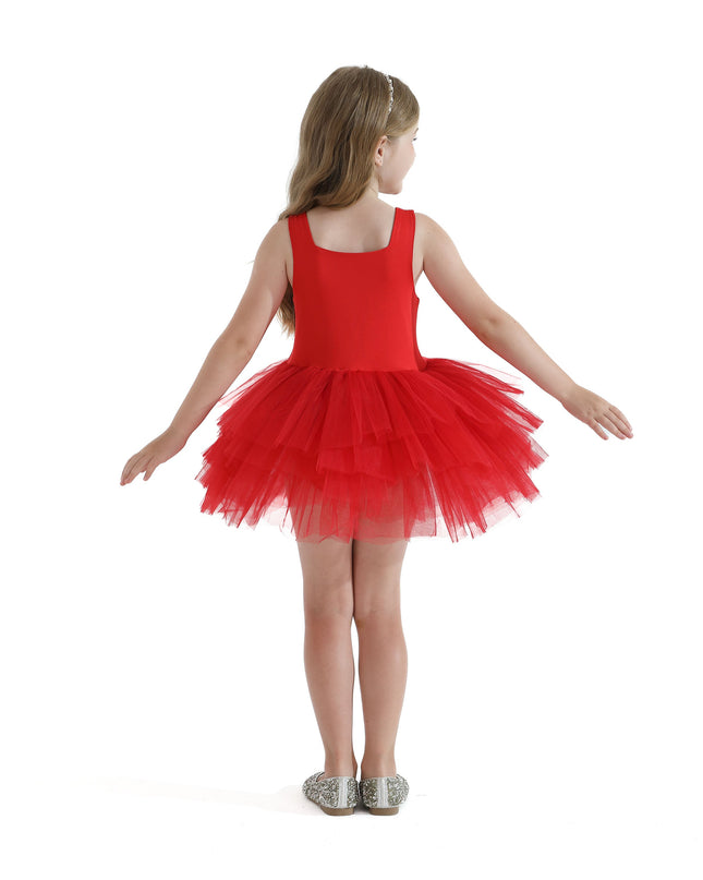 Red Layered Leotard