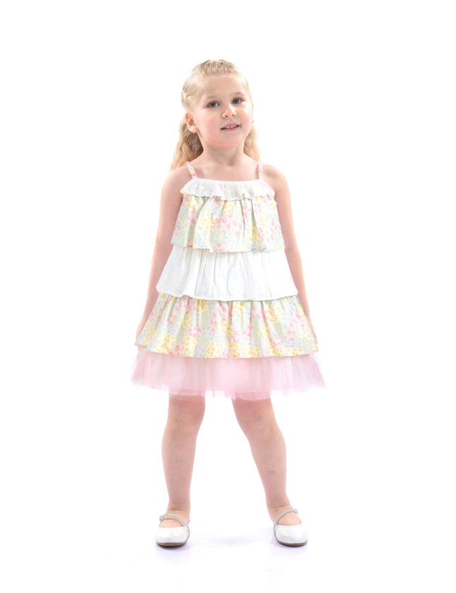 kidsatelier-mimitutu-Yellow-Tiered-Warm-Floral-Dress-set