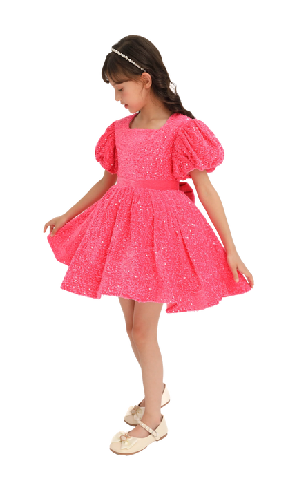 kidstaelier-mimitutu-Fuchsia-Sequin-Ribbon-Paraiso-Dress