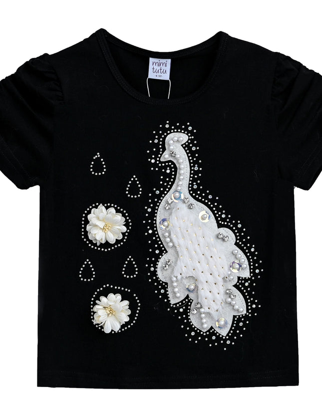 kids-atelier-mimi-tutu-kid-baby-girl-black-peacock-applique-t-shirt-mt4208-peacock-black