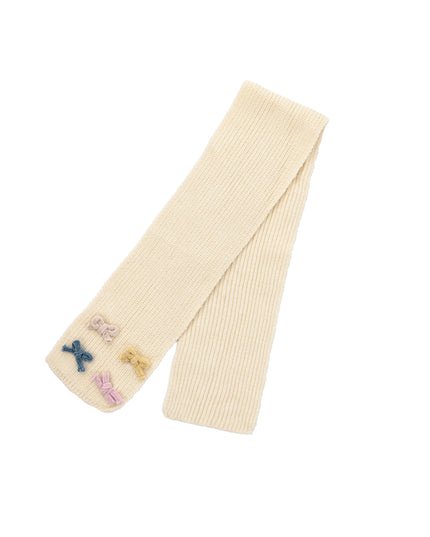 kids atelier mimitutu Beige Ruffle-Hood Coat with Matching Scarf