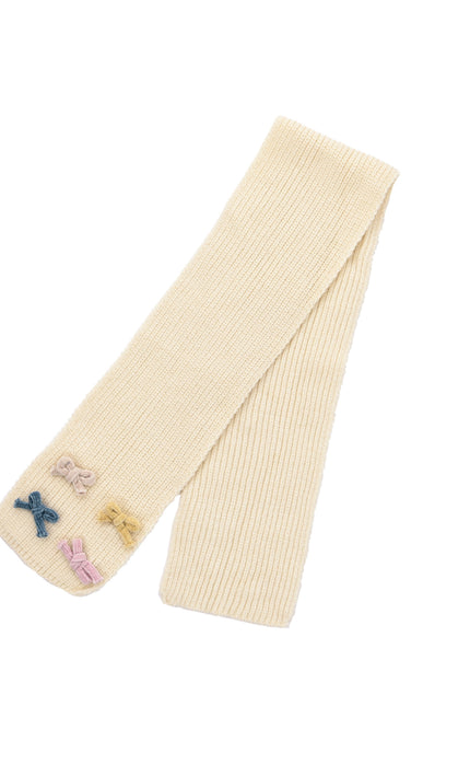 kids atelier mimitutu Beige Ruffle-Hood Coat with Matching Scarf